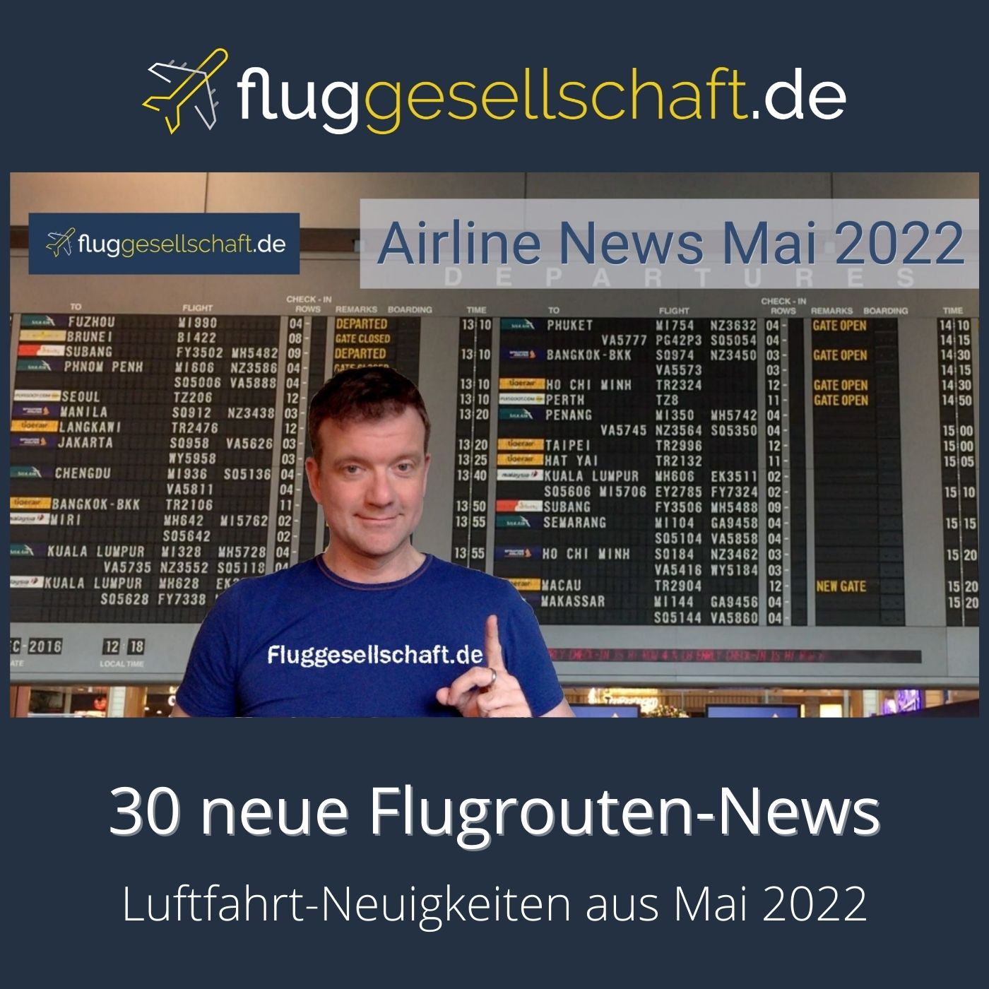 Flugrouten Nachrichten Mai 2022